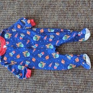 12 months footed pajamas